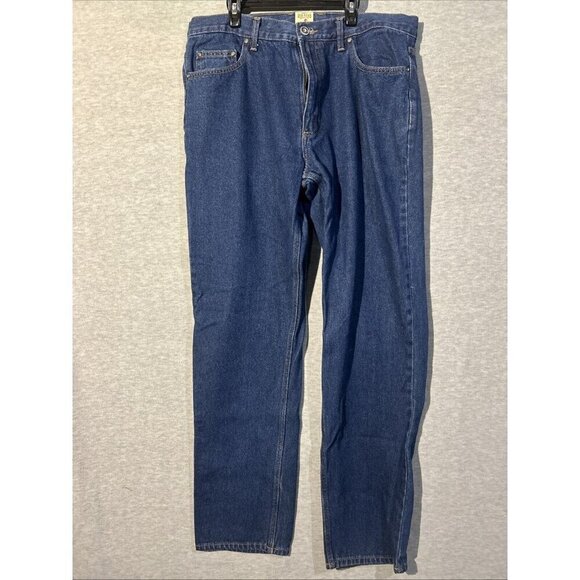 RedHead Other - Mens Redhead Jeans Straight Leg Size 36 x 34 Regular Fit Denim Dark Blue Pants